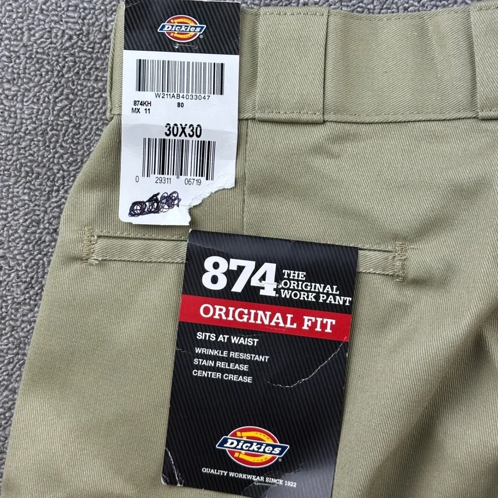 Dickies 874‎ Pants Men 30x30 Tan Original Fit Workwear Chino Wrinkle Resistant
